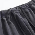 thumbnail image 4 of LOVZFMLL Men's Pants Men's Fashion Drawstring Elastic Waist Solid Color Casual Jogger Length Pants, 4 of 6