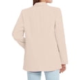 thumbnail image 4 of Girls Long Sleeve Shawl Formal Suit Jacket for Kids Open Front with Inner Pocket - Girls Tops Tees & Shirts, 4 of 8