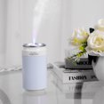 thumbnail image 3 of Air Humidifier 200ml Tabletop Low Noise Humidification Diffuser with Night Light Plastic Mist Maker for Household Office Blue, 3 of 9