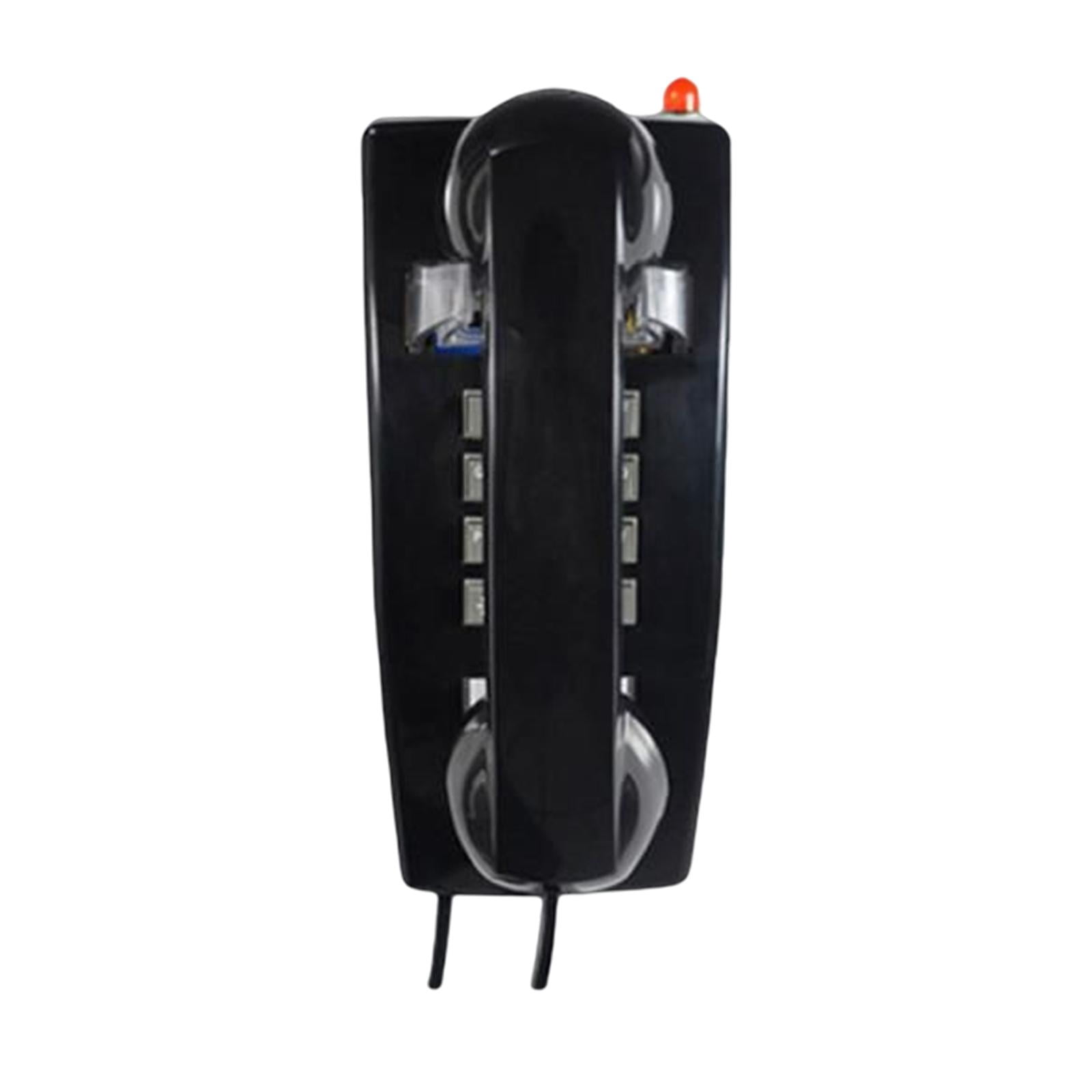 TISHITA Landline vintage Telephone with Mechanical Ringing Wall Telephone Wall Phone for Black