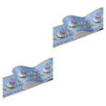 thumbnail image 2 of relayinert Wood Marbling SelfAdhesive Skirting Line Exquisite And Easy Maintenance And Environmentally Friendly PVC Durable Blue lantern flower 2Set, 2 of 6