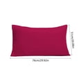 thumbnail image 3 of Fridja Queen Size Pillow Cases Set of 2, Brushed Microfiber Pillowcases with Envelope Closure, Solid Color Super Soft Breathable Shrinkage and Fade Resistants Pillowcase (Hot Pink, 20x36 Inch), 3 of 6