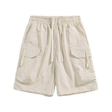 TopLLC Mens Shorts, Men pants Mens Fashion Sports Multi-Pockets Casual Summer Solid Elastic Waistband Short Pants
