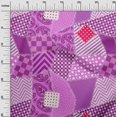 thumbnail image 3 of oneOone Georgette Viscose Purple Fabric Block Sewing Craft Projects Fabric Prints By Yard 42 Inch Wide, 3 of 5