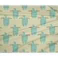 thumbnail image 4 of oneOone Polyester Lycra Fabric Turtle Block Printed Fabric 1 Yard 56 Inch Wide, 4 of 4