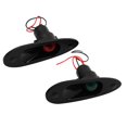 thumbnail image 2 of jinwen Marine Boat Navigation Bow Tear Drop Lights LED Light Flush Mount 12V 24V, 2 of 9