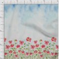 thumbnail image 1 of oneOone Cotton Silk Fabric Leaves & Flower Panel Print Sewing Fabric BTY 42 Inch Wide, 1 of 3