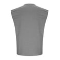 thumbnail image 4 of Timegard Débardeurs Homme Col Ras du Cou Manches Courtes Couleur Unie T-Shirt Basique Décontracté Confortable Chemises Haut Blouse Été, 4 of 5