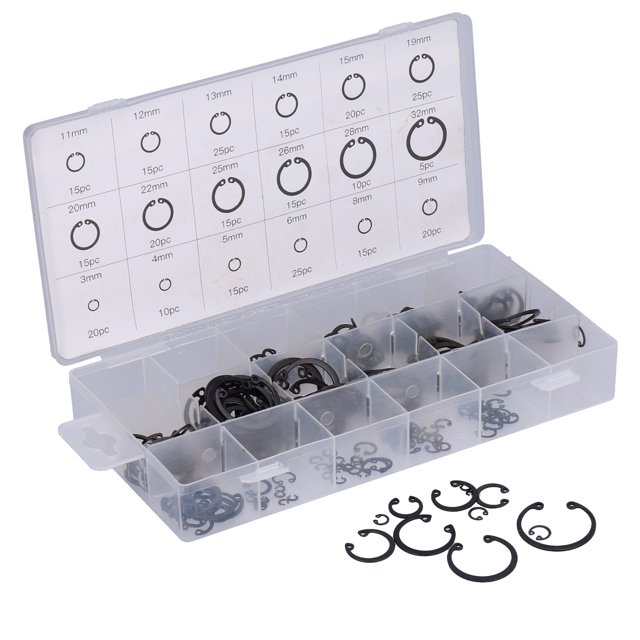 Kit d'Assortiment de Clips, 300 Pcs Clip en Acier Allié Anticorrosion pour Atelier de Réparation pour Maison