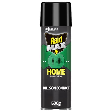 Raid Max Home Insect Killer, Kills Listed Bugs on Contact, For Indoor and Outdoor Use, 500g