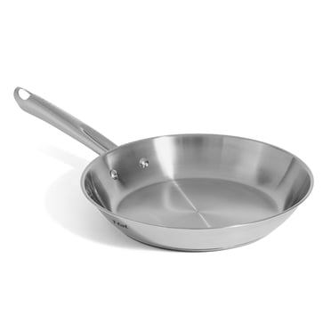 T-fal Cook and Strain Stainless Steel 30 cm / 11.8" Fry Pan, Induction-Ready Base, Oven and Dishwasher Safe, Silver