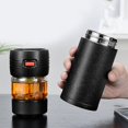 thumbnail image 3 of Fyearfly Tasse à thé en Verre à Double Canapé, Tasse Thermique en Acier Inoxydable, Filtre à thé en Verre à Double Canapé, Tasse de séparation Portable, 3 of 8