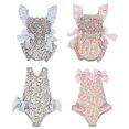 thumbnail image 2 of Girls Halter One-Piece Swimsuit Print Cute Beach Swimsuit, 2 of 5
