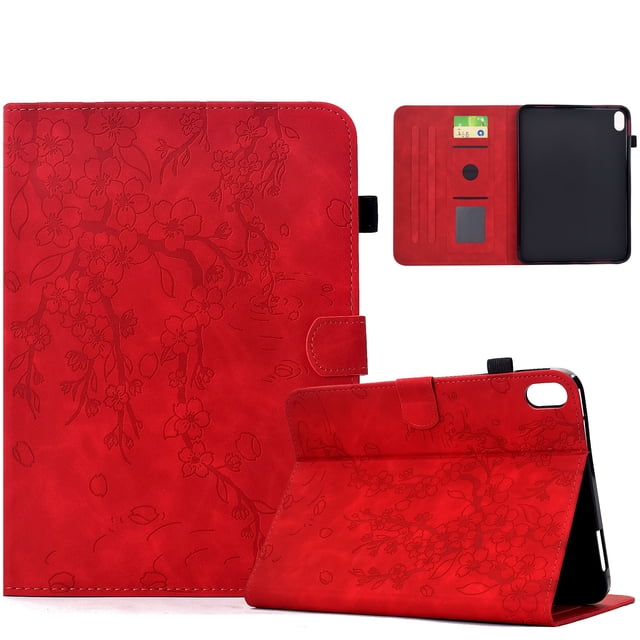 FOXDOCK Tablet Case for Xiaomi Redmi Pad 2 2025 with Card Slots, Auto Sleep/Wake, Stand Function, Full Protection Floral Folio Cover
