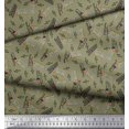 thumbnail image 3 of Soimoi Japan Crepe Satin Fabric Notes,Piano & Guitar Musical Instrument Print Fabric by The Yard 42 Inch Wide, 3 of 3