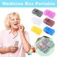 thumbnail image 2 of Portable Daily Pill Box Organizer Case Medicine Travel Storage Dispenser Case R1S9, 2 of 8