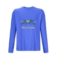 thumbnail image 4 of Pyjamas de Noël pour Hommes Pyjamas de Sport et D\'entraînement Physique pour Hommes T-Shirt Imprimé de Noël à Manches Longues et Col Rond pour Hommes, 4 of 4