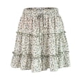 thumbnail image 1 of Jupe Plissée à Volants à Fleurs pour Femmes, Taille Haute Plissée à Fleurs, Jupe Trapèze Mini pour Filles, 1 of 9