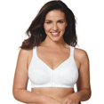 thumbnail image 1 of Playtex 00617914021252 18 Hour Front Close Posture Bra, White - 46DD, 1 of 2
