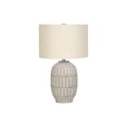 thumbnail image 4 of Monarch Specialties Lighting, 24"h, Table Lamp, Cream Resin, Ivory / Cream Shade, Transitional, 4 of 6