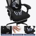 thumbnail image 2 of Royalbelle Ergonomic Office Chair - Home Desk Chair with Footrest,High-Back Mesh Computer Chair with Adjustable Lumbar Support Headrest,Swivel Rolling Task Chairs for Home,Office, 2 of 7