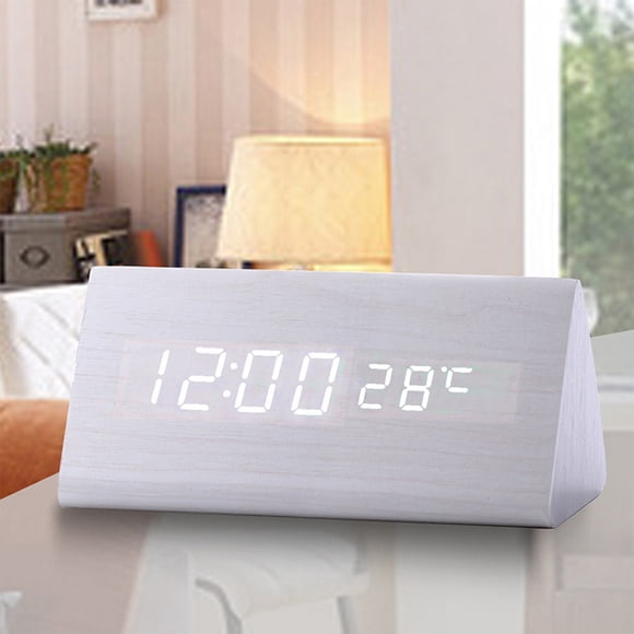 TIMIFIS Pumpkin Pot Modern Digital Clock Led Display Day of Week Living Room Clock Or Office Wall Clock Desk Or Wall Mount Kitchen Gadgets