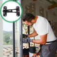 thumbnail image 3 of Miangastore Simple Style Zinc Alloy Swing Bar Door Lock 1Set 4.1X2.5X0.9In, 3 of 8