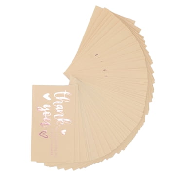 Business Thank You Cards, 200Pcs Elegant Thank You Cards 3.5x1.9inch  For Wedding