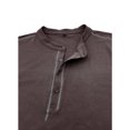 thumbnail image 5 of RXIRUCGD Blouse à Manches Longues Col Rond pour Hommes, Café, Taille : 2TG, 5 of 5