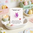 thumbnail image 2 of Cheapark English Encouragement Bunny Pocket Card Desktop Decorative with Inspirational Blessings for Home Office Spring Gift, 2 of 6