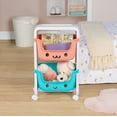 thumbnail image 1 of neatfreak! kids 2-Tier Rolling Storage Cart, plastic, 1 of 10