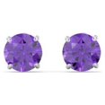 thumbnail image 1 of 1 Carat Solitaire Stud Earrings in Sterling Silver, 1 of 3