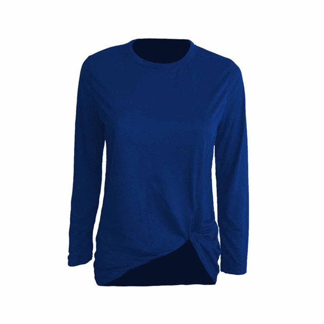 CEHVOM T-Shirt Patchwork Imprimé Manches Longues Col Rond Décontracté pour Femmes Printemps Automne Liquidation