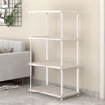 thumbnail image 1 of TIMIFIS Plastics Storage Rack, Dorm Room Essentials For Girls Shelf Ventilated Light Duty Storage Home Organizer with A Shelves Basement White, 1 of 6