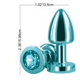 thumbnail image 5 of Actif Arrière Petite Prise Anale en Aluminium, Sarcelle, 5 of 5