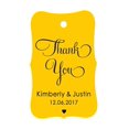 thumbnail image 1 of 100 PCS Thank You Custom Made Hang Tags Personalized Wedding Favor Gift Paper Tags, 1 of 1