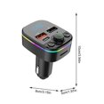 thumbnail image 1 of 5.0 Car Bluetooths FM Transmitter Wireless LED Display Auto MP3 Player Dual USB Ports Phone Charger For Car Radio Music Adapter, 1 of 1