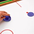 thumbnail image 3 of OULII 1 Ensemble de Palets de Hockey de Table pour les Amateurs de Sports Matériau Anti-Peluches Bleu Rond, 3 of 8