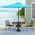thumbnail image 4 of Gymax Parasol de Patio 300 cm, Parasol de Marché Robuste avec Mécanisme d'Inclinaison, Manivelle, Bleu, 4 of 10