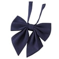 thumbnail image 1 of Xfvqtps Girls Bow Tie Solid Color Bowties Adjustable Neckties for Uniform School Party Navy, 1 of 4