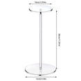 thumbnail image 3 of Hat Rack TASTAN Clear Acrylic Hat Display Rack - 360° Rotating Baseball Cap Organizer for Closet/Retail, Durable Fisherman Hat Storage Stand (1Pc), Hat Holder, A, 3 of 4