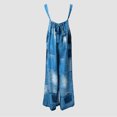 thumbnail image 4 of SMihono Pantalons en Lin Femmes Mode Grande Taille Décontractée en Vrac Femmes Décontractée Sans Manches Sangles Lâches Impression Taille Haute Jambe Large Jumpsuit Rompers avec Poche Pantalon de Jambe Large Femmes, jusqu'à 65% de Réduction!, 4 of 5
