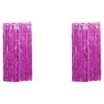 thumbnail image 2 of Ruiboury Vibrant Foil Curtain Exquisite Craft And Wide Application For Stunning Pink 3*1m 2Set, 2 of 5