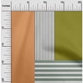 thumbnail image 2 of oneOone Velvet Orange Fabric Stripes Sewing Material Print Fabric By The Yard 58 Inch Wide, 2 of 5