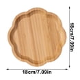 thumbnail image 3 of Dvruxg Bamboo Multi-Purpose Serving Tray, Wooden Fruit & Snack Platter, Splinter-Free Kitchen Storage Organizer for Parties & Everyday Use, 3 of 5
