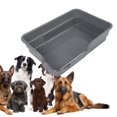 thumbnail image 2 of Dog Potty Tray, Sturdy Dog Pee Pad Holder Spill Proof Stainless Steel Grid  For Home Bathroom, 2 of 9