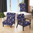 thumbnail image 1 of Designart "Ragdoll Royalty" Purple Paisley Upholstered Accent Chair - Glam Arm Chair For Living Room, 1 of 7