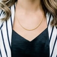 thumbnail image 4 of 18k Gold Overlayed Stainless Steel Hip Hop Rope Chain Necklace, 4 of 6