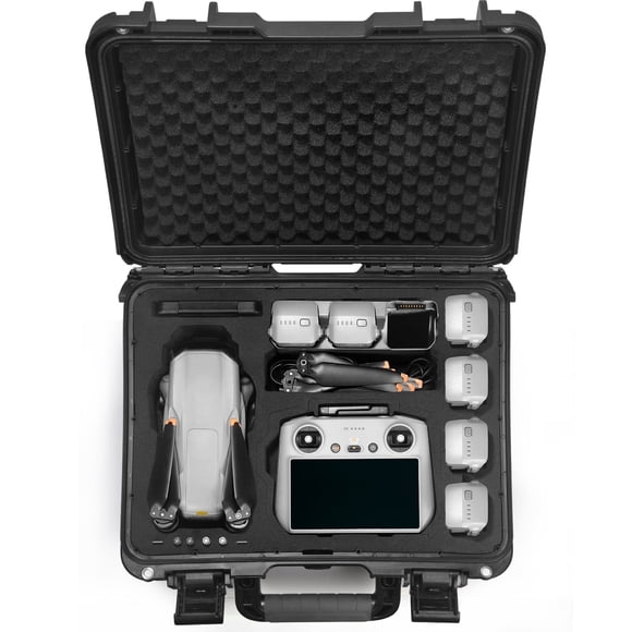 Lekufee Waterproof Carrying Case for DJI Air 3S/DJI Air 3 Drone/Fly More Combo/DJI RC Pro/DJI RC 2/DJI RC/DJI RC N3/DJI RC N2 Remote Controller and Other Accessories(Case Only)