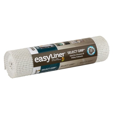 Revêtement pour étagères Select Grip de marque Easy Liner, Blanc, 30,5 cm x 3 m (12 po x 10 pi)